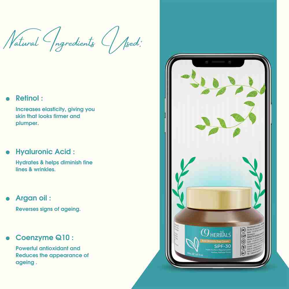 C9 Herbals Anti Wrinkle Day Cream SPF 30