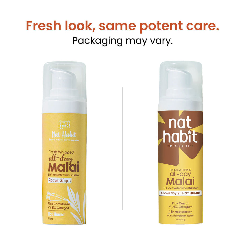 Nat Habit Flax Carrot Light Moisturizer For Combination Skin, Moisturizer Cream With Vit E C Omega+
