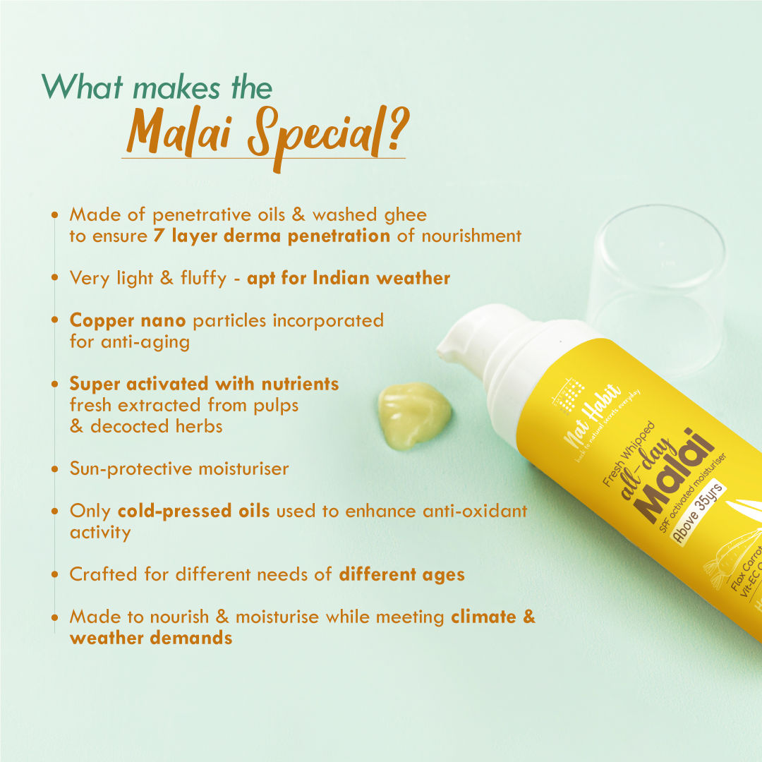 Nat Habit Flax Carrot Light Moisturizer For Combination Skin, Moisturizer Cream With Vit E C Omega+