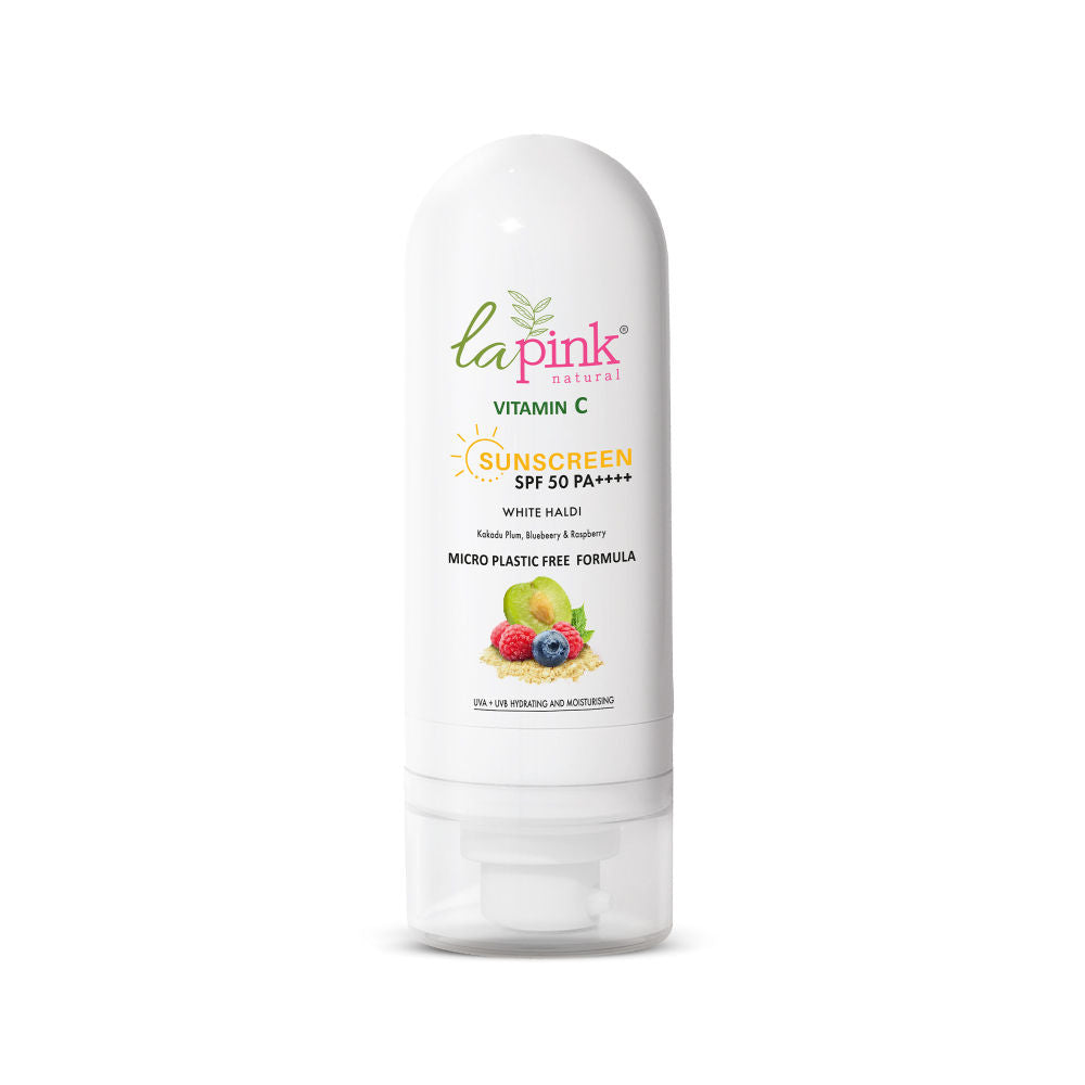 La Pink Vitamin C Sunscreen SPF 50 PA ++++ Hyaluronic Acid & Niacinamide For UVA Protection
