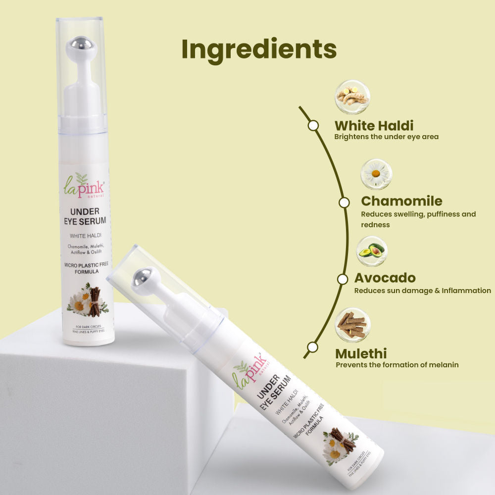 La Pink Young Forever Hydrating Under Eye Serum With Niacinamide For Dark Circles & Puffy Eyes
