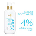 Dove Exfoliate Away Serum Body Wash with 4% Refining Serum + AHA