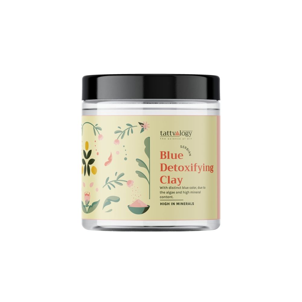 Tattvalogy Serbian Blue Clay - Detoxifies, Purifies Pores & Restores Glow for Balanced, Healthy Skin