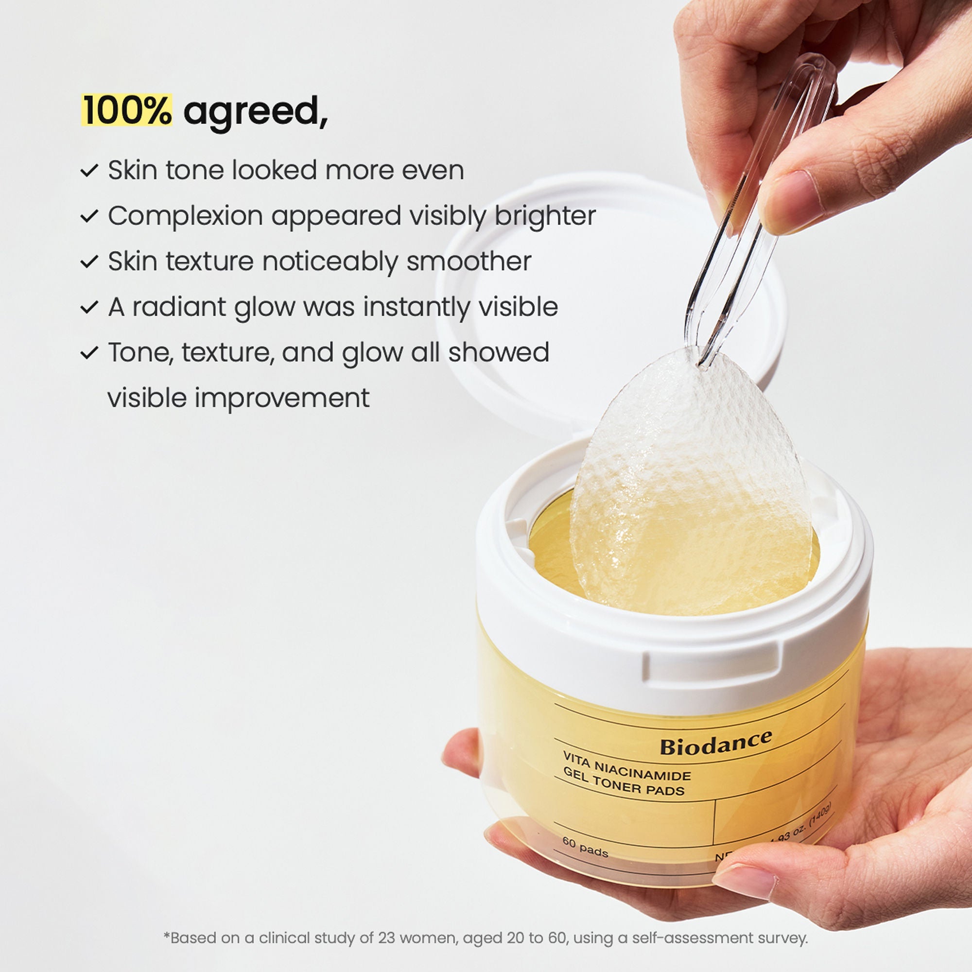 Biodance Vita Niacinamide Gel Toner Pads