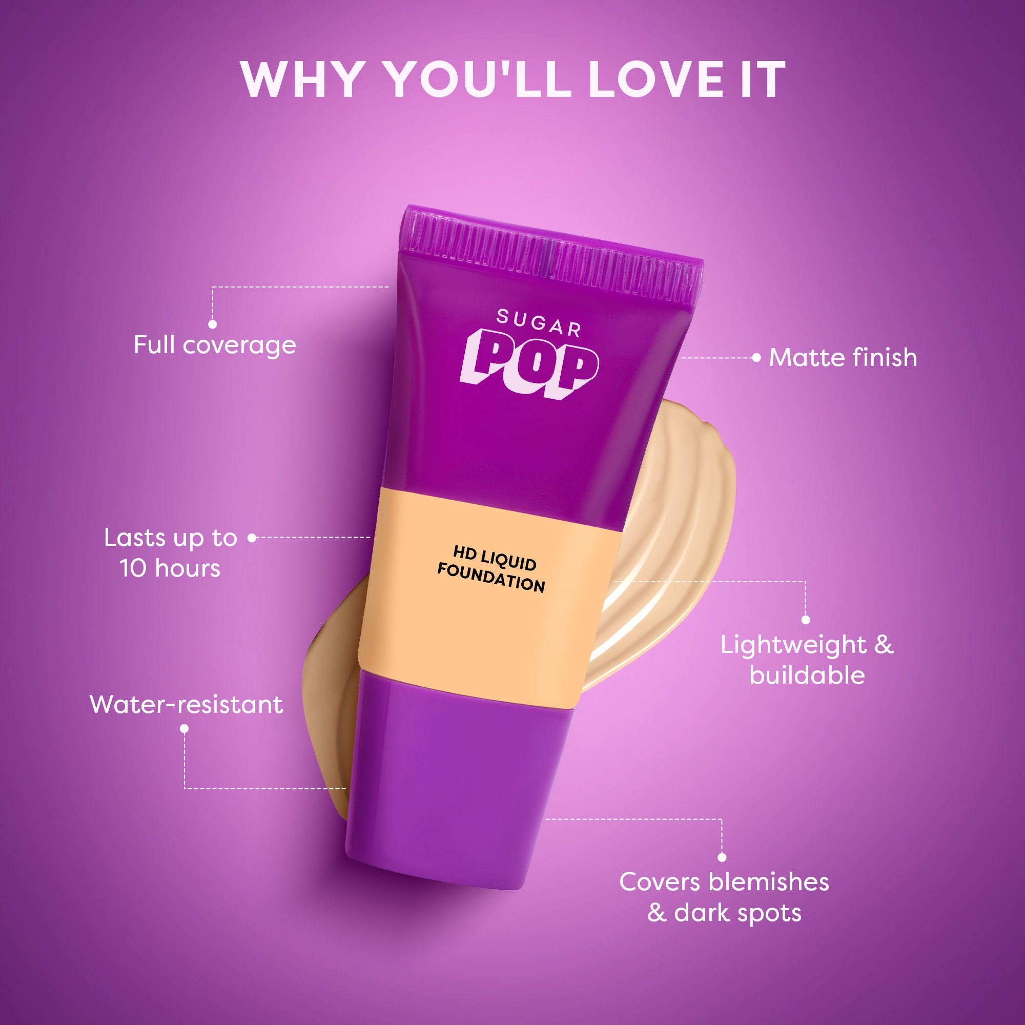 SUGAR POP HD Liquid Foundation