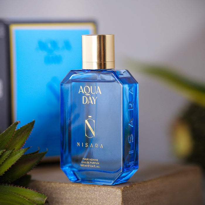 NISARA Aqua Day - Perfume For Men,Eau De Parfum,Long Lasting Fresh Aquatic Fragrance