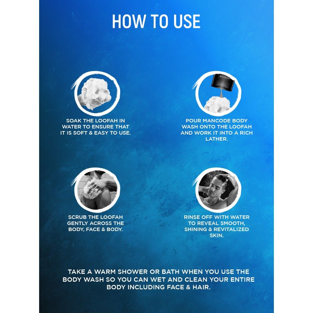 ManCode Hydro Body Wash 3 In 1 Body Wash Face Wash Hair Shampoo For Men