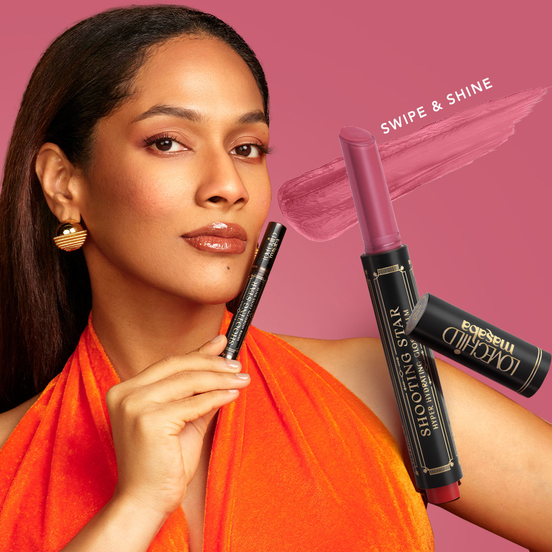 LoveChild Masaba Shooting Star Hyper Hydrating Gloss Balm, Enriched with Peptides, Shea Butter & Jojoba Oil