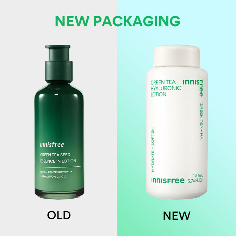 Innisfree Green Tea Hyaluronic Lotion - Lightweight & Refreshing Care