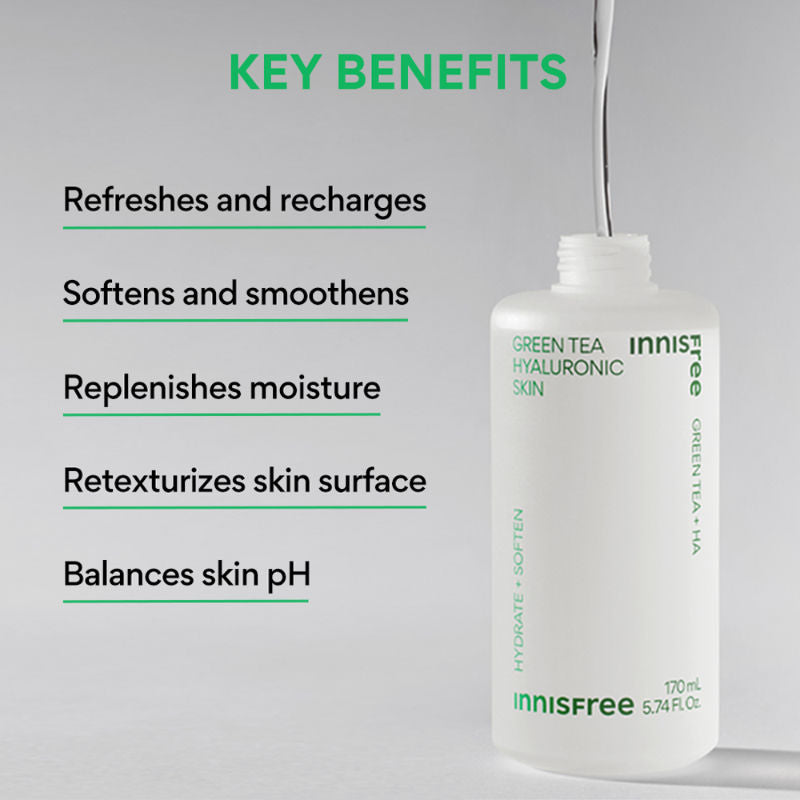 Innisfree Green Tea Hyaluronic Toner - Hydrating & Refreshing Skin