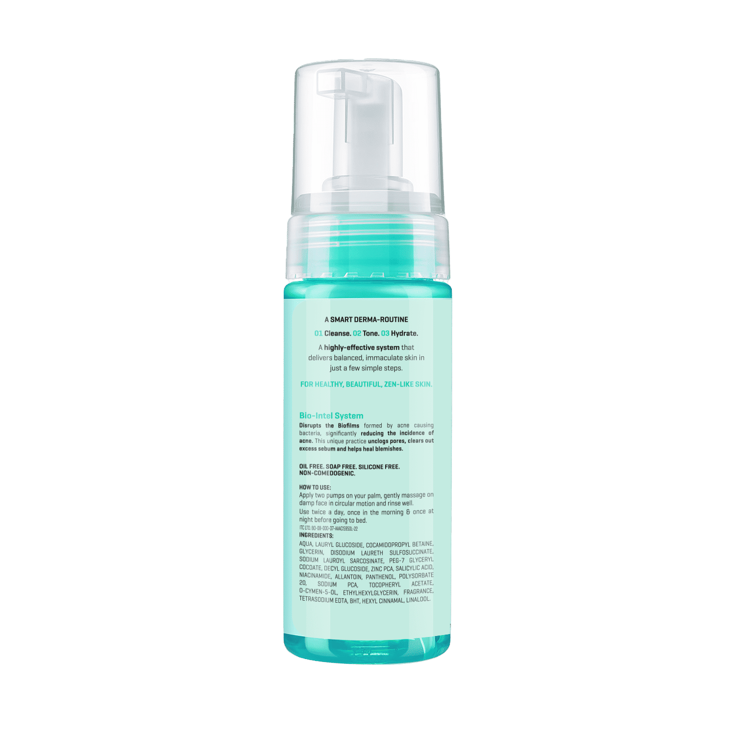 Dermafique Acne Avert Cleansing Mousse, Foaming Face Wash With Salicylic Acid, Reduces Acne
