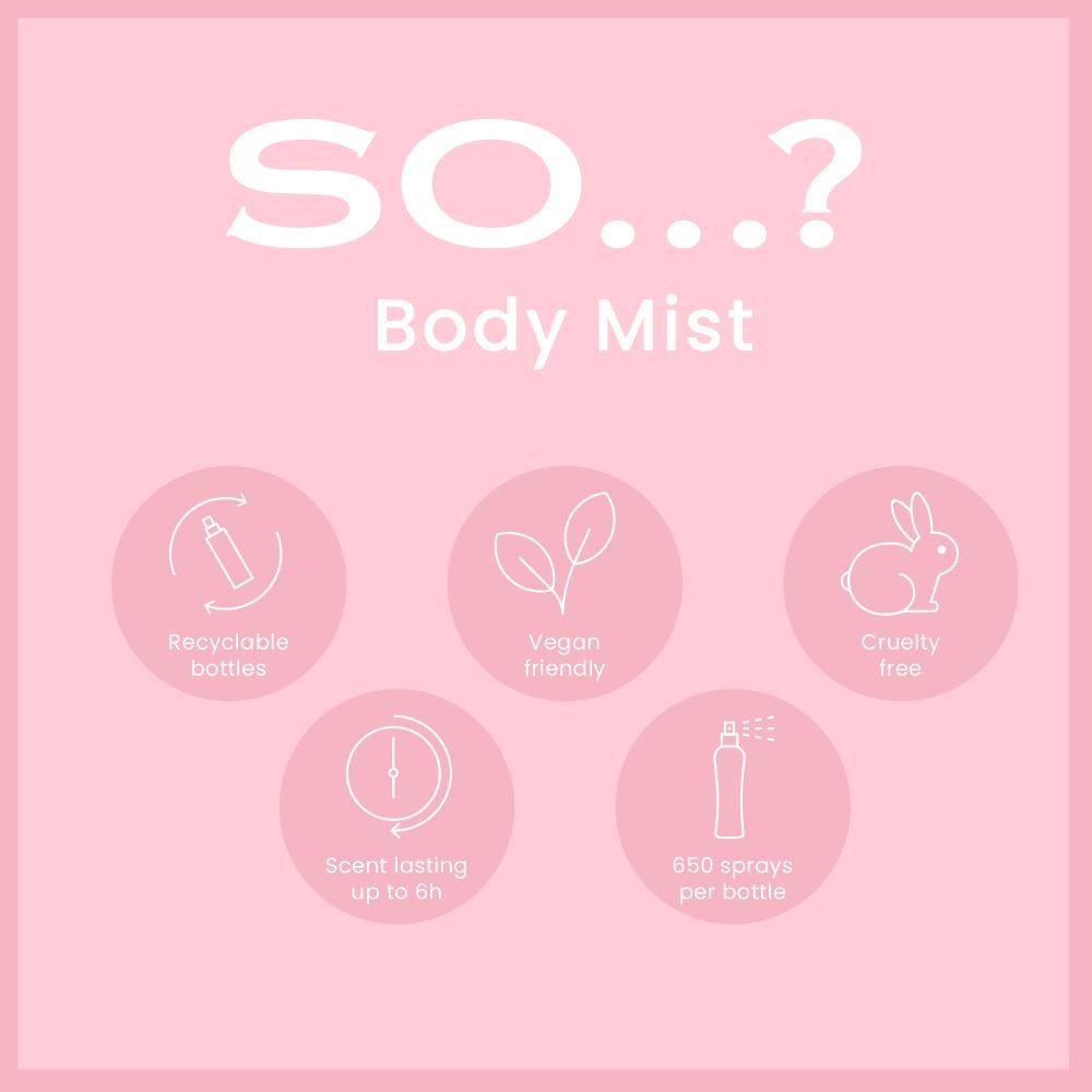 SO... Fragrance Sparkling Tea Body Mist Fragrance Spray For Her