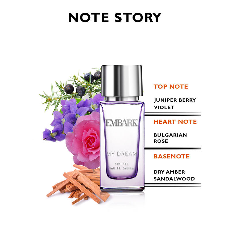Embark My Dream For Her -Eau De Parfum Fragrance Mist, Perfume For Women