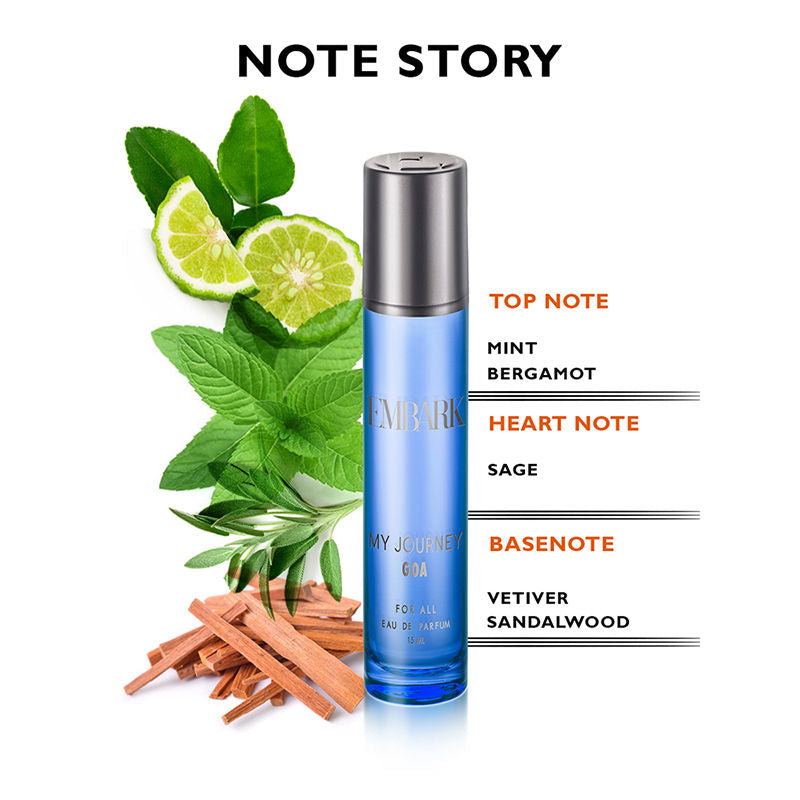 Embark My Journey Goa-EDP Scent, Fragrance Mist For Men & Women, Perfume, Scent