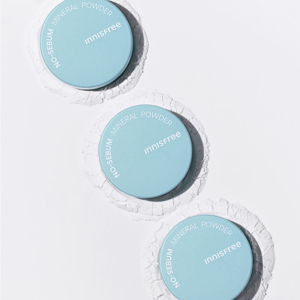 Innisfree No Sebum Mineral Powder For Oil Control, Makeup Fixer & Reduces Hair Greasiness