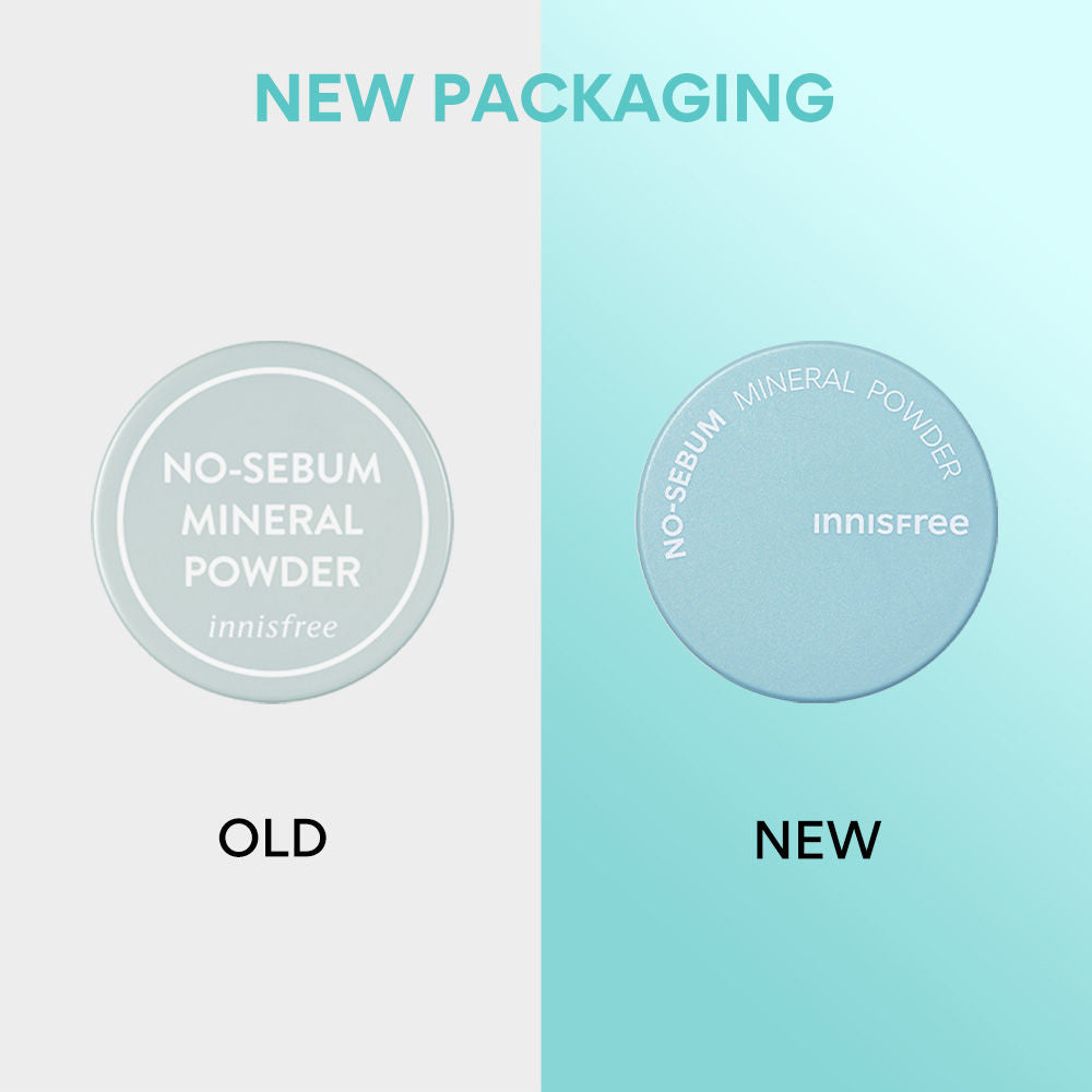 Innisfree No Sebum Mineral Powder For Oil Control, Makeup Fixer & Reduces Hair Greasiness
