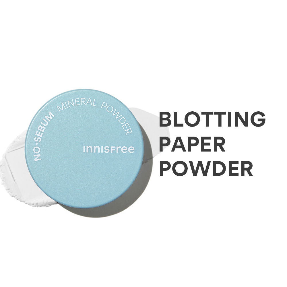 Innisfree No Sebum Mineral Powder For Oil Control, Makeup Fixer & Reduces Hair Greasiness