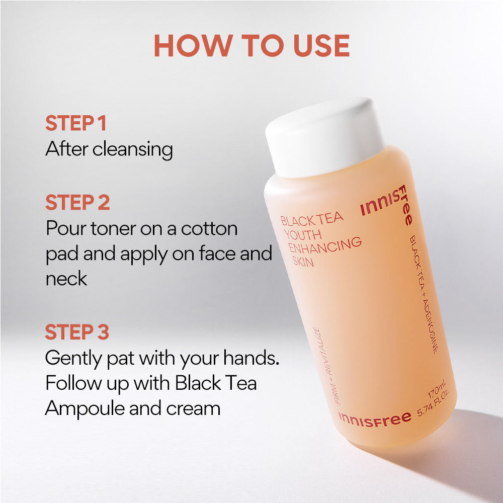 Innisfree Black Tea Youth Toner - Anti-Aging & Hydrating Formula