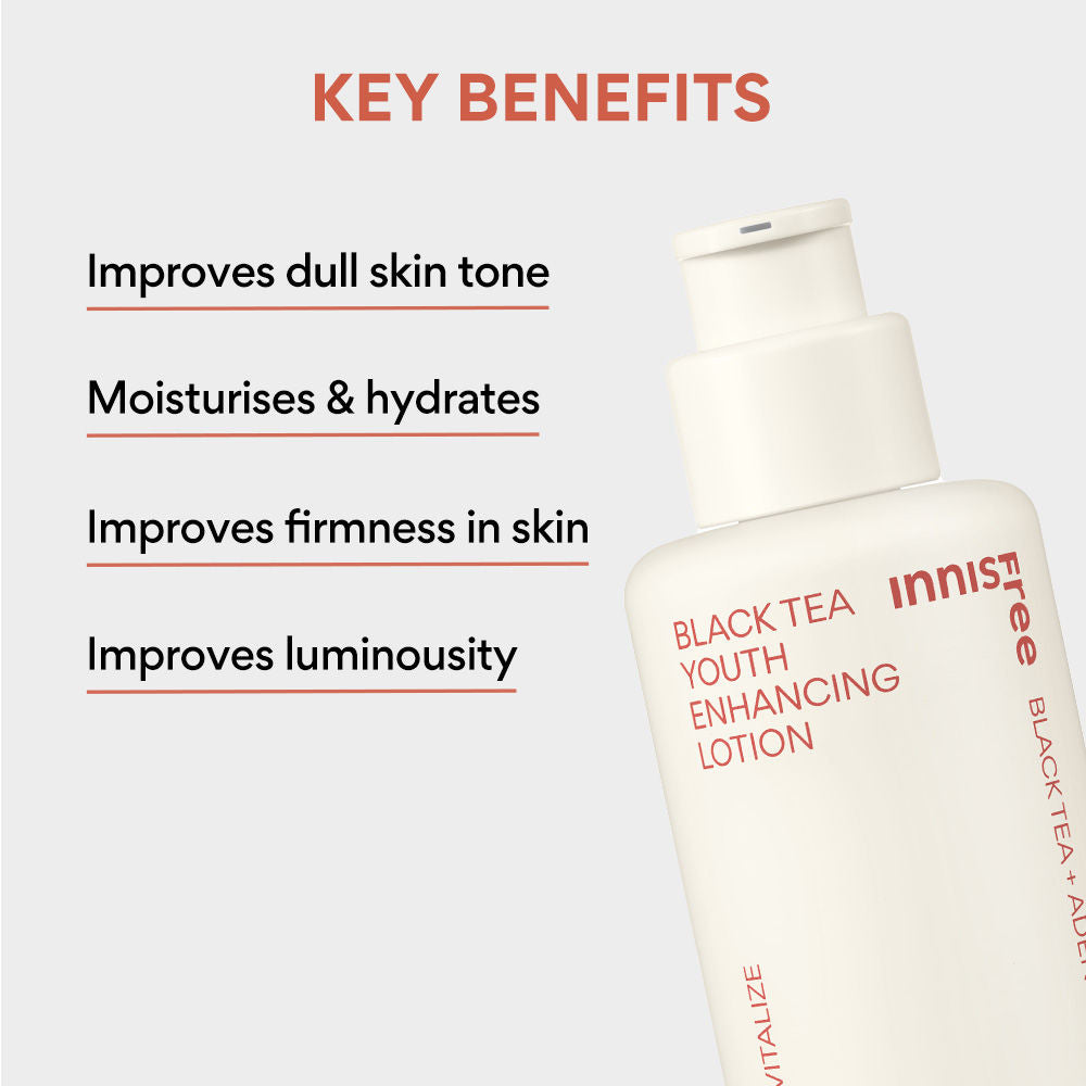 Innisfree Black Tea Youth Enhancing Lotion - Firms & Revitalizes Skin