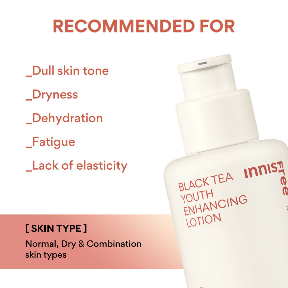 Innisfree Black Tea Youth Enhancing Lotion - Firms & Revitalizes Skin