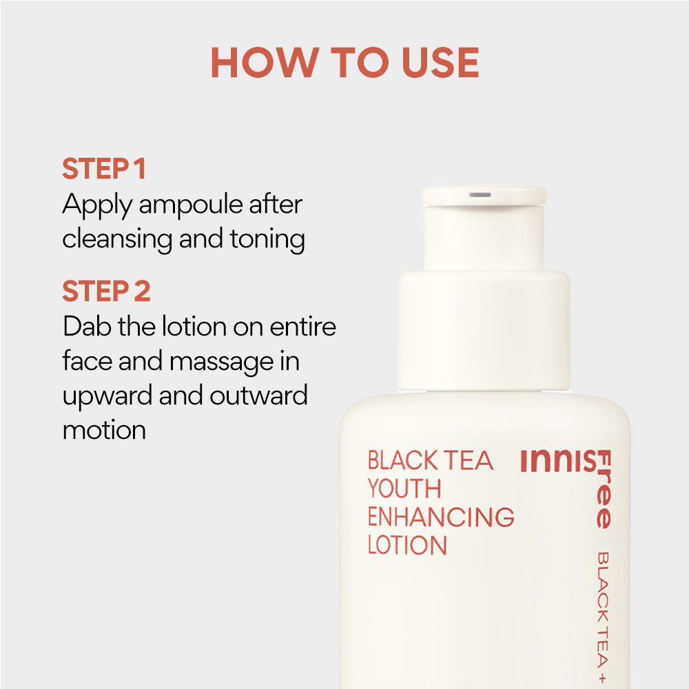 Innisfree Black Tea Youth Enhancing Lotion - Firms & Revitalizes Skin
