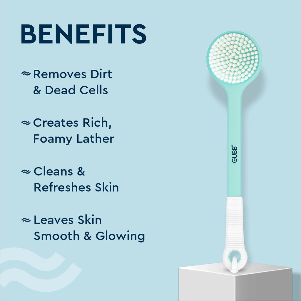GUBB Body Scrub Bath Brush With Long Handle