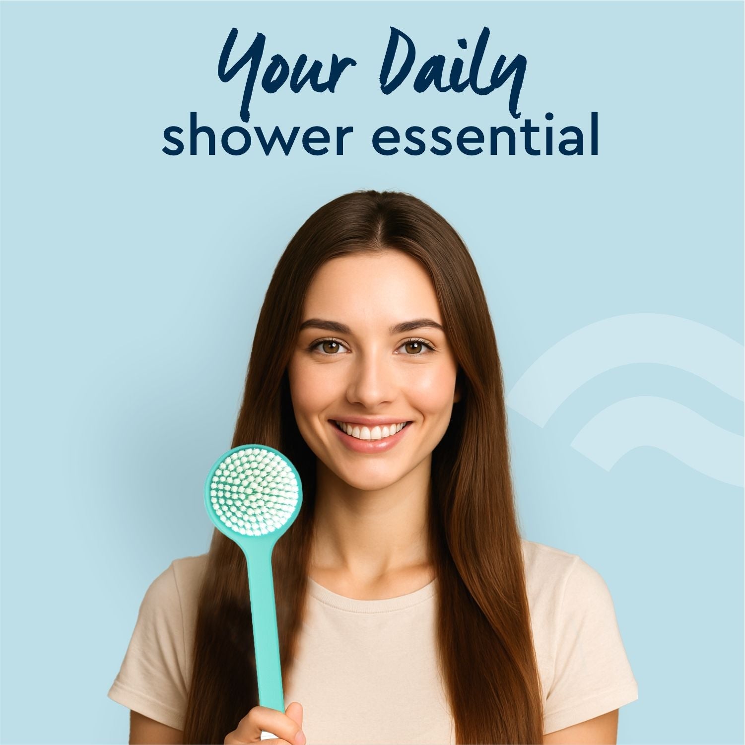 GUBB Body Scrub Bath Brush With Long Handle