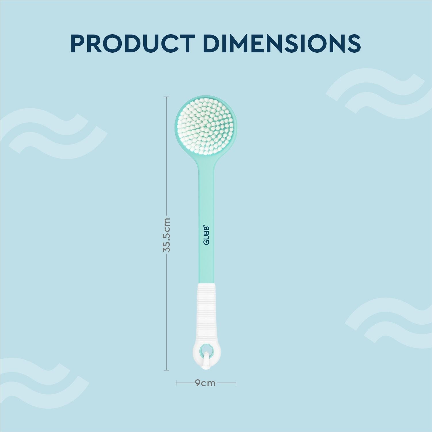 GUBB Body Scrub Bath Brush With Long Handle