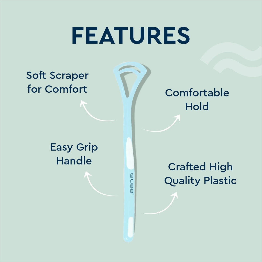 GUBB Plastic Tongue Cleaner For Men and Women With Handle