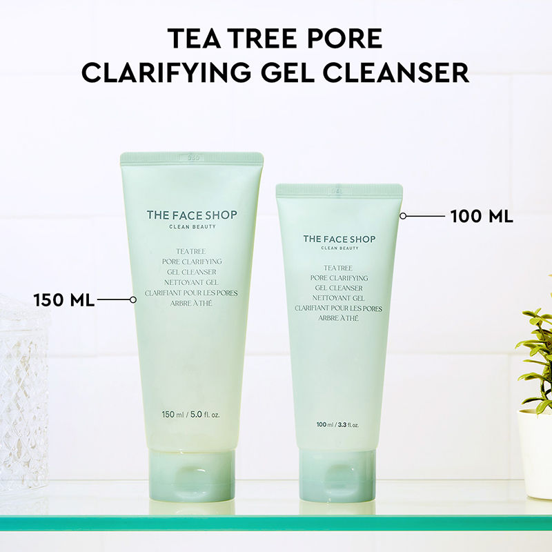 The Face Shop Tea Tree Gel Cleanser - Korean Face Wash