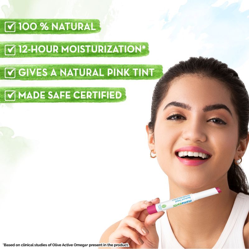 Mamaearth Beetroot Tinted Lip Balm with Beeswax for 12 Hour Moisturization