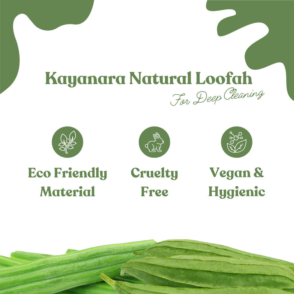 Kayanara Flat Rectangle Natural Bathing Loofah