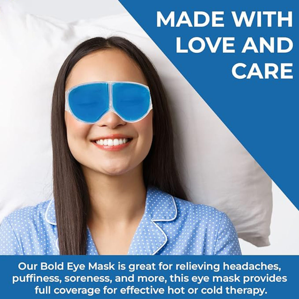 Bronson Professional Stretchable Eye Mask With Cooling Gel For Dark Circles Dry Eyes & Redness