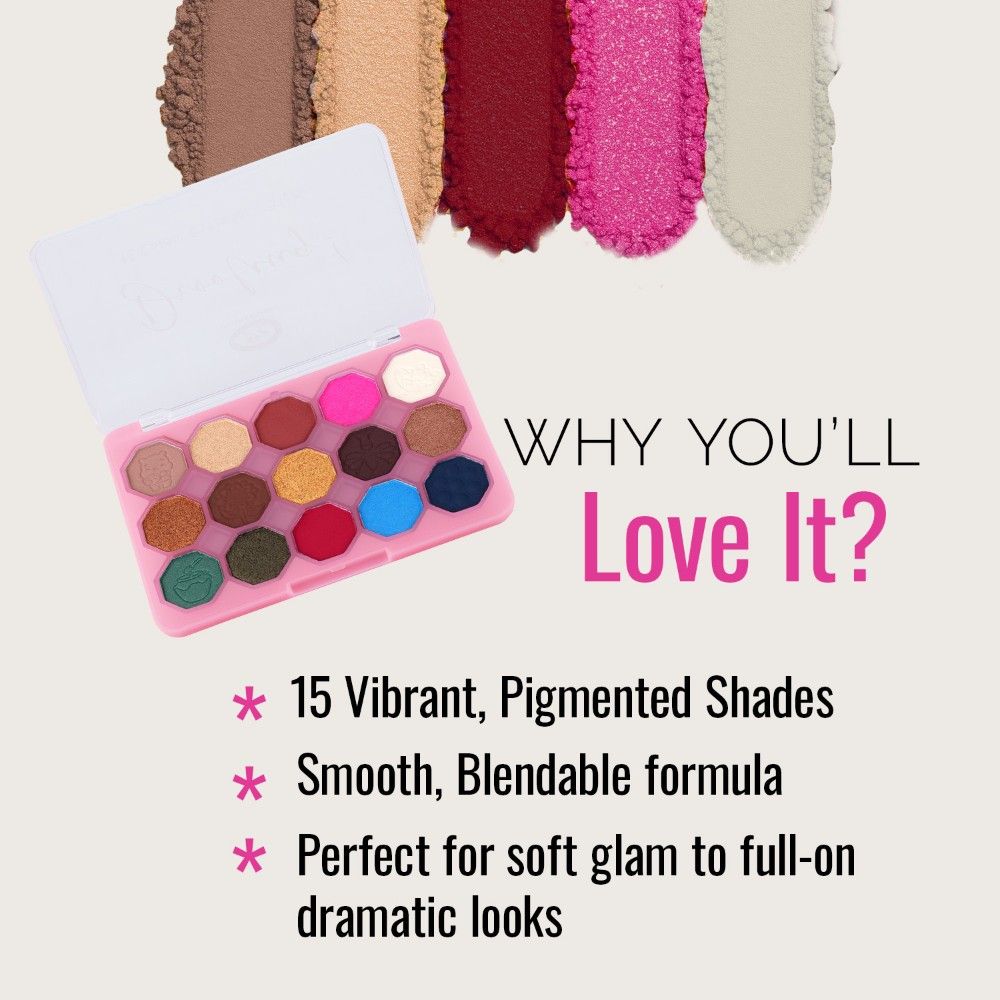 FASHION COLOUR Drooling 15 Colour Eyeshadow Palette