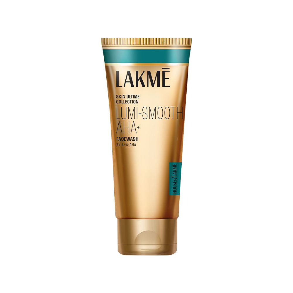 Lakme Lumi-Smooth AHA+ Facewash with 2% Salicylic & Lactic Acid for Glowing Skin