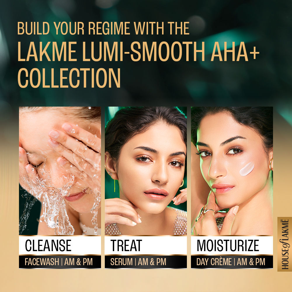Lakme Lumi-Smooth AHA+ Facewash with 2% Salicylic & Lactic Acid for Glowing Skin