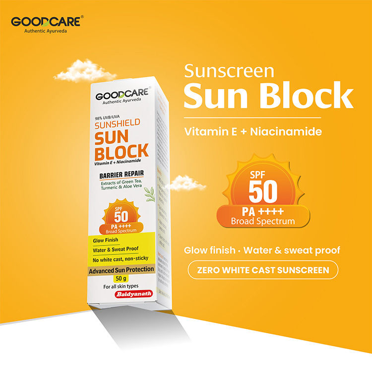 GOODCARE Sun Block SPF 50 PA++++ With Vitamin E & Niacinamide, No White Cast Sunscreen
