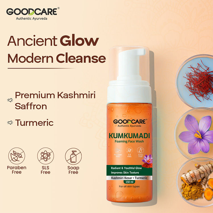 GOODCARE Ayurvedic Kumkumadi Foaming Face Wash With Saffron & Turmeric