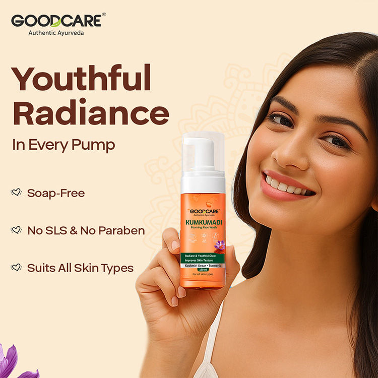 GOODCARE Ayurvedic Kumkumadi Foaming Face Wash With Saffron & Turmeric
