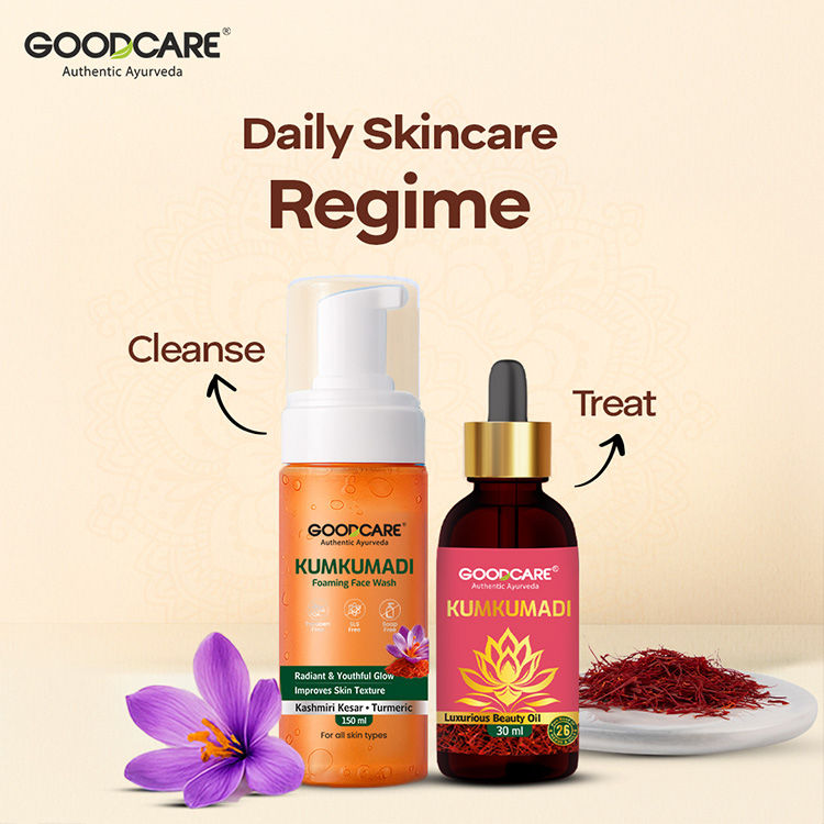 GOODCARE Ayurvedic Kumkumadi Foaming Face Wash With Saffron & Turmeric