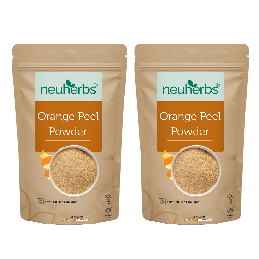 Neuherbs Orange Peel Powder to Improve Skin Tone with No Artificial Colour and Additives