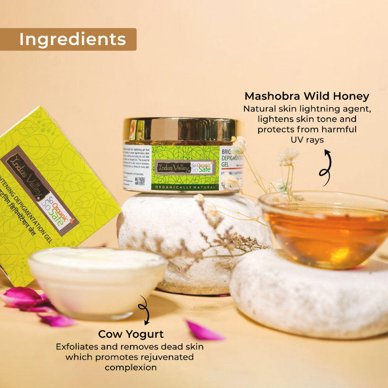 Indus Valley Yogurt & Honey Depigmentation Gel, Skin Brightening & Lightening