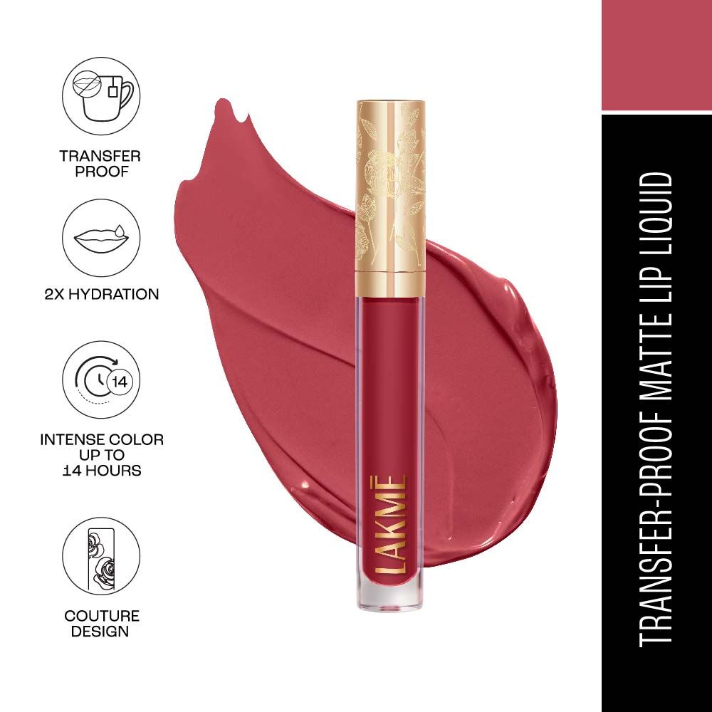 Lakme Rouge Bloom Matte Lip Liquid