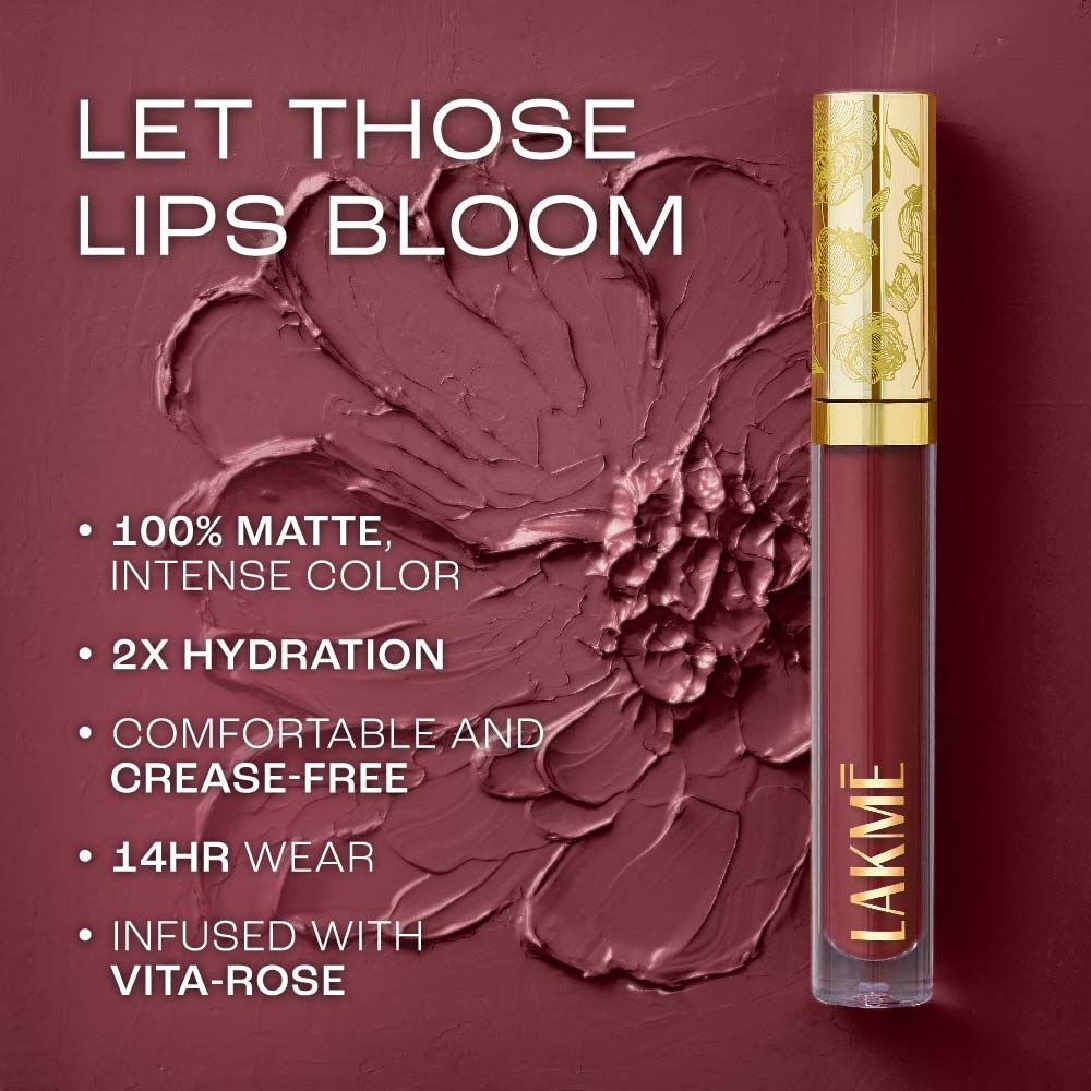 Lakme Rouge Bloom Matte Lip Liquid