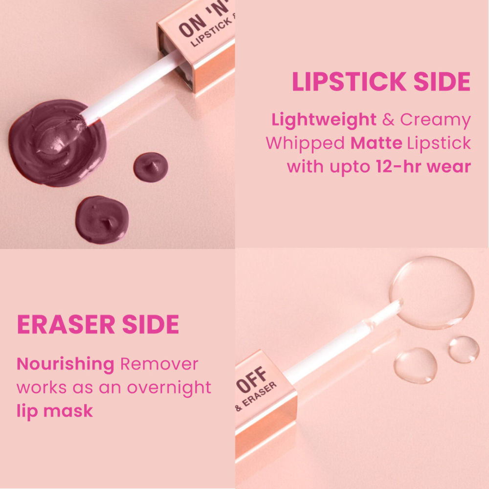 Typsy Beauty ON 'n' OFF Lipstick And Eraser