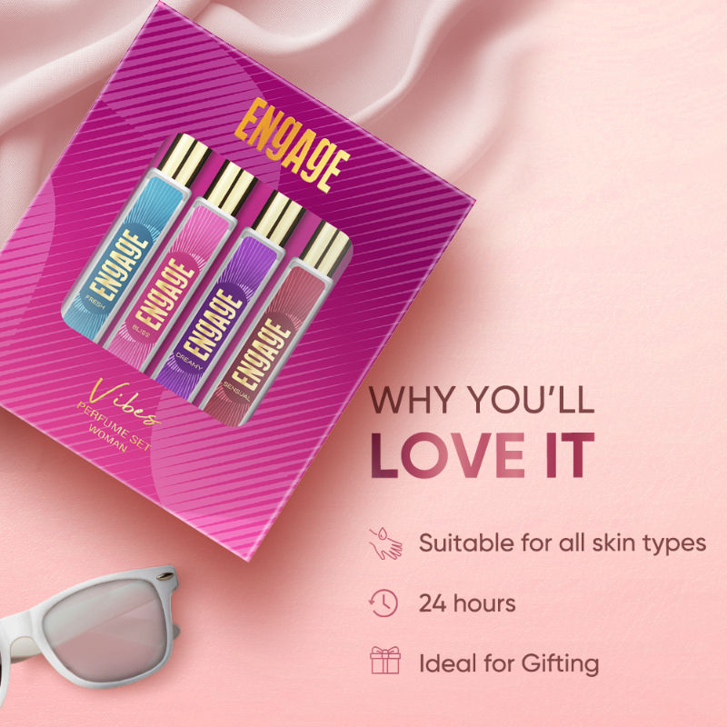 Engage Vibes Perfume Spray Set For Women