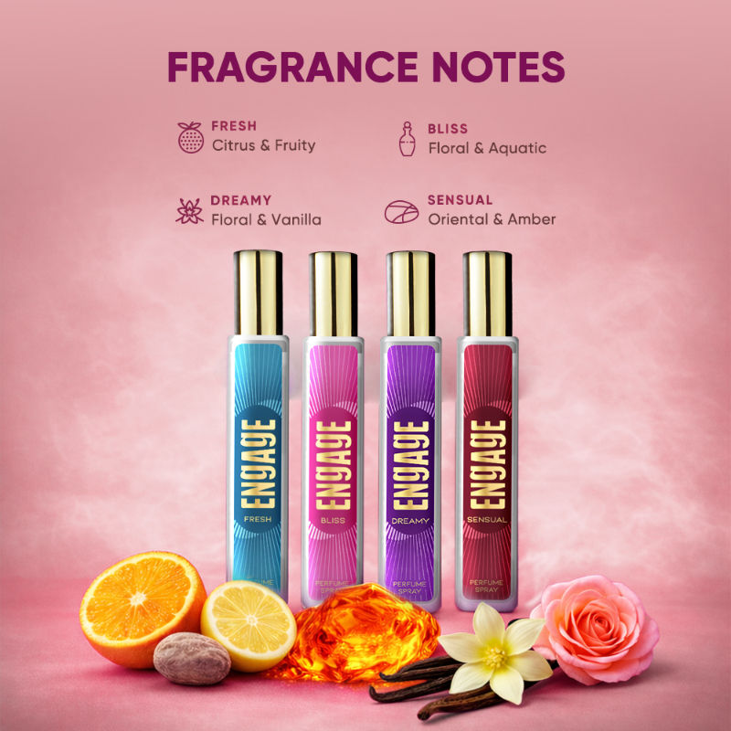 Engage Vibes Perfume Spray Set For Women