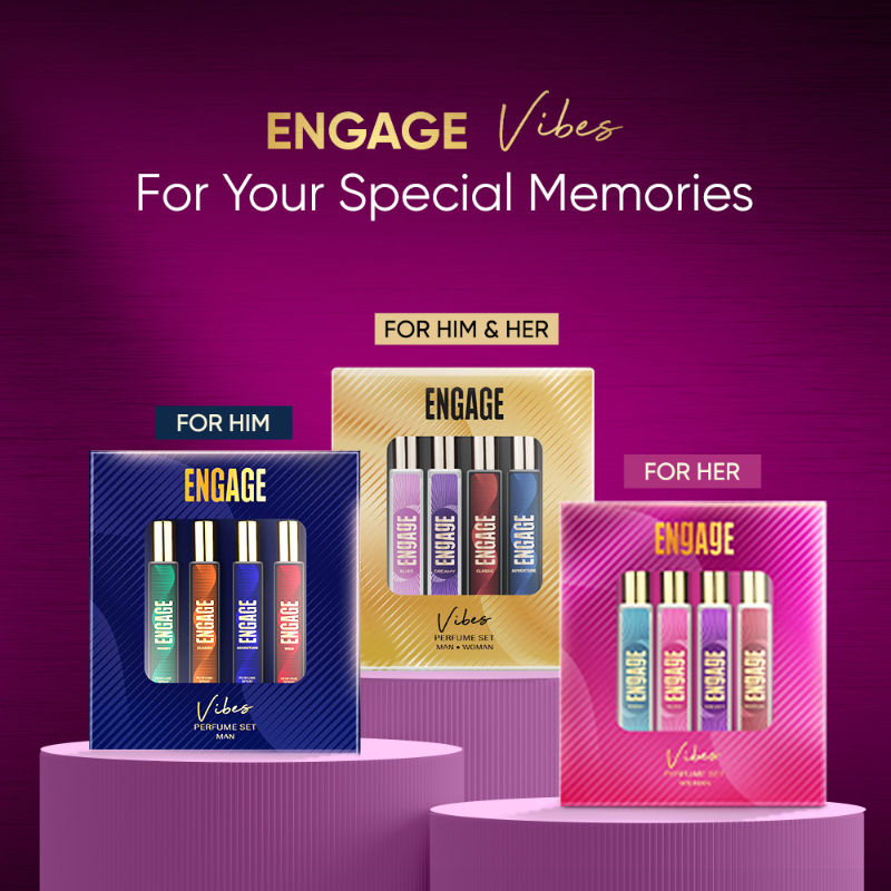 Engage Vibes Perfume Spray Set For Women