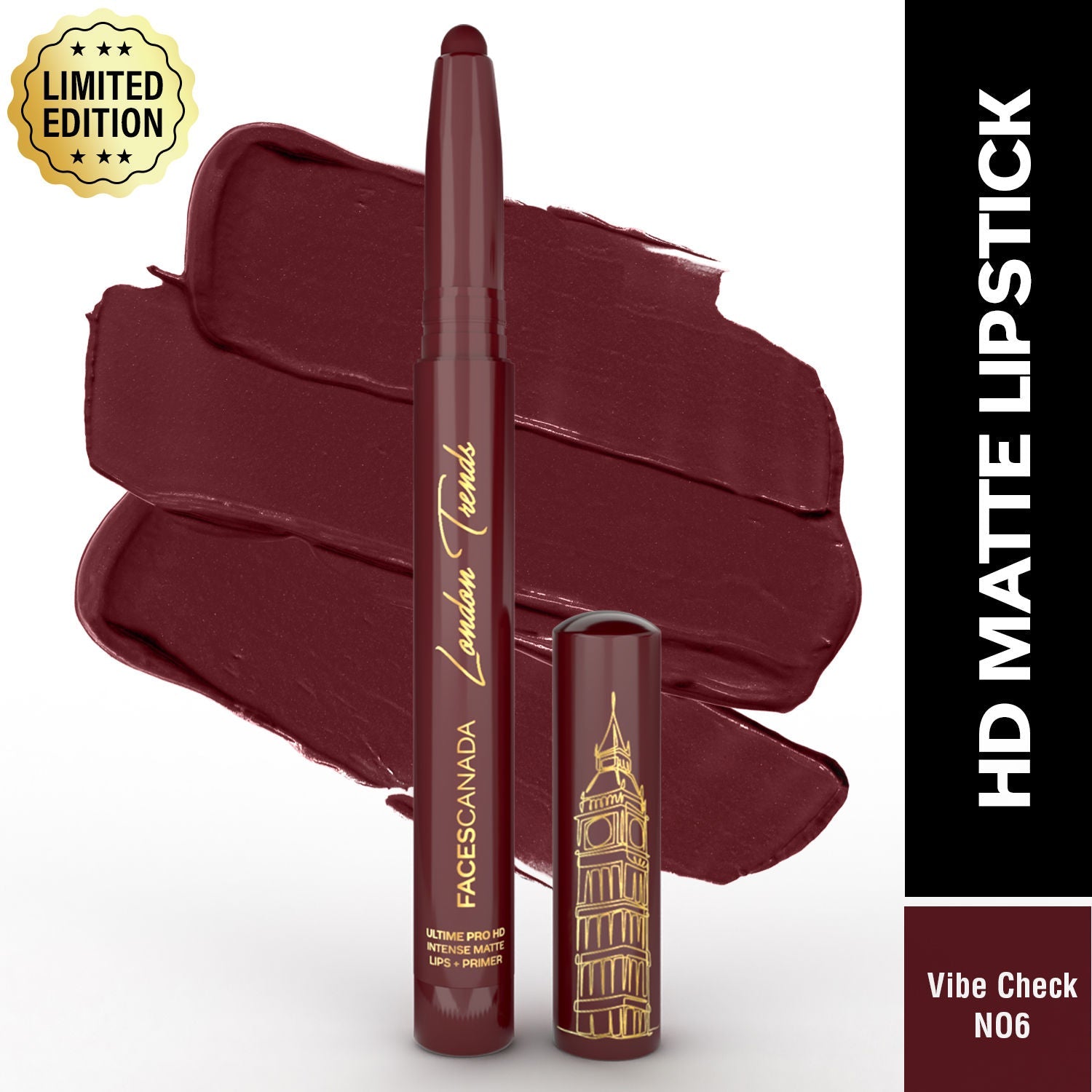 Faces Canada Ultime Pro HD Intense Matte Lips + Primer - Vibe Check N06, 9HR Long Stay