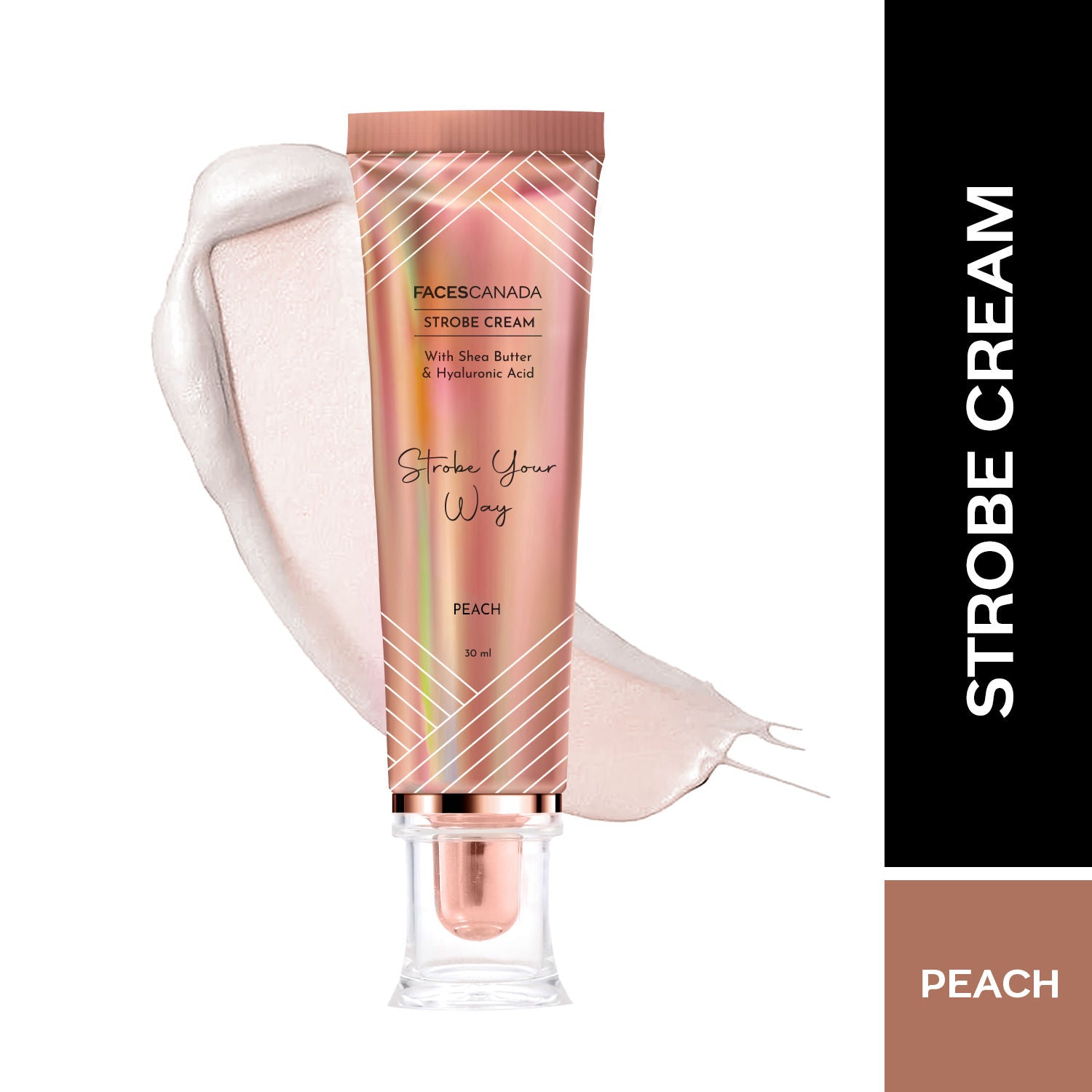 Faces Canada Strobe Cream Primer + Highlighter + Moisturizer With Hyaluronic Acid